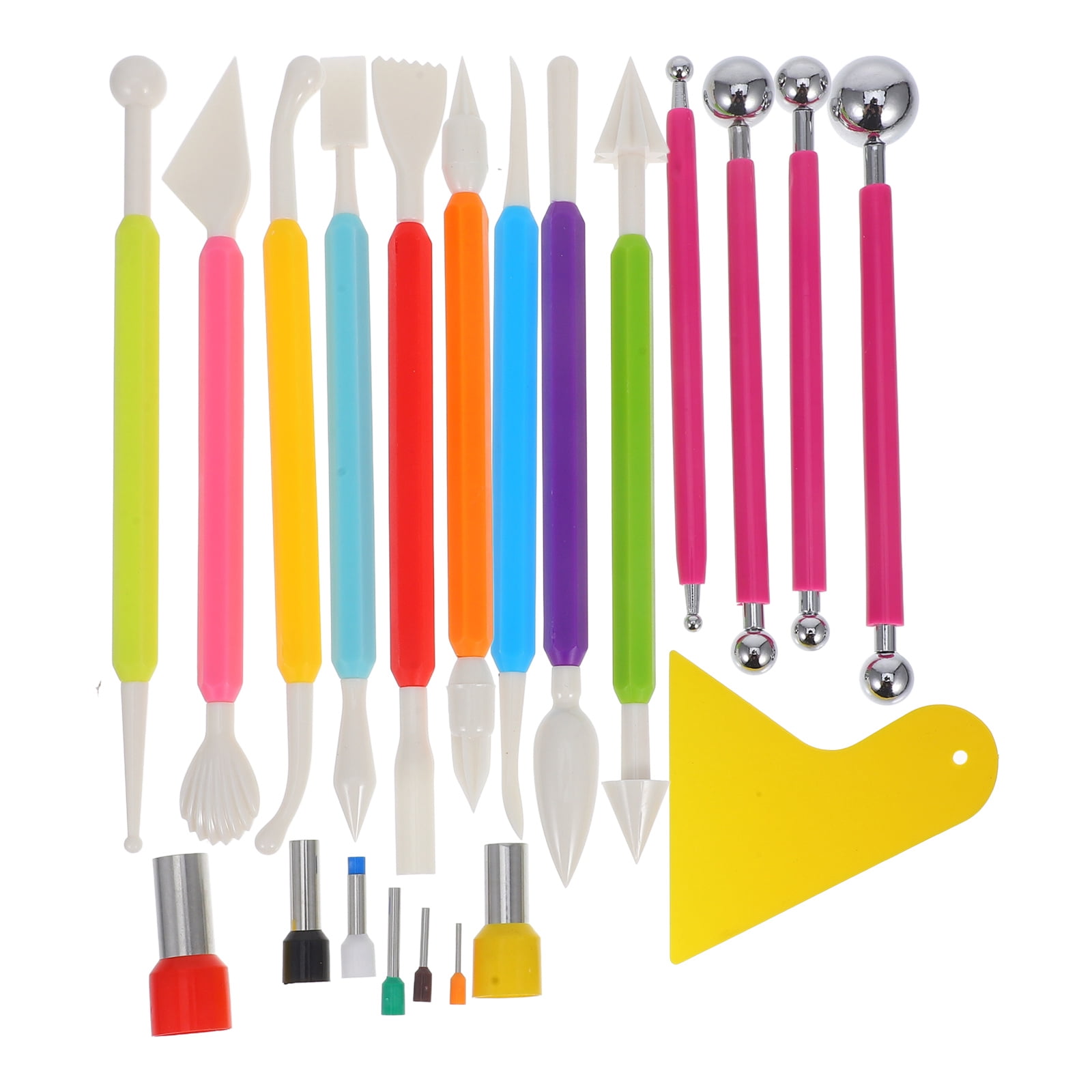 25-Piece Pottery Sculpting Tools Set - Clay Carving, Dotting & Embossing Tools For Beginners & Artists