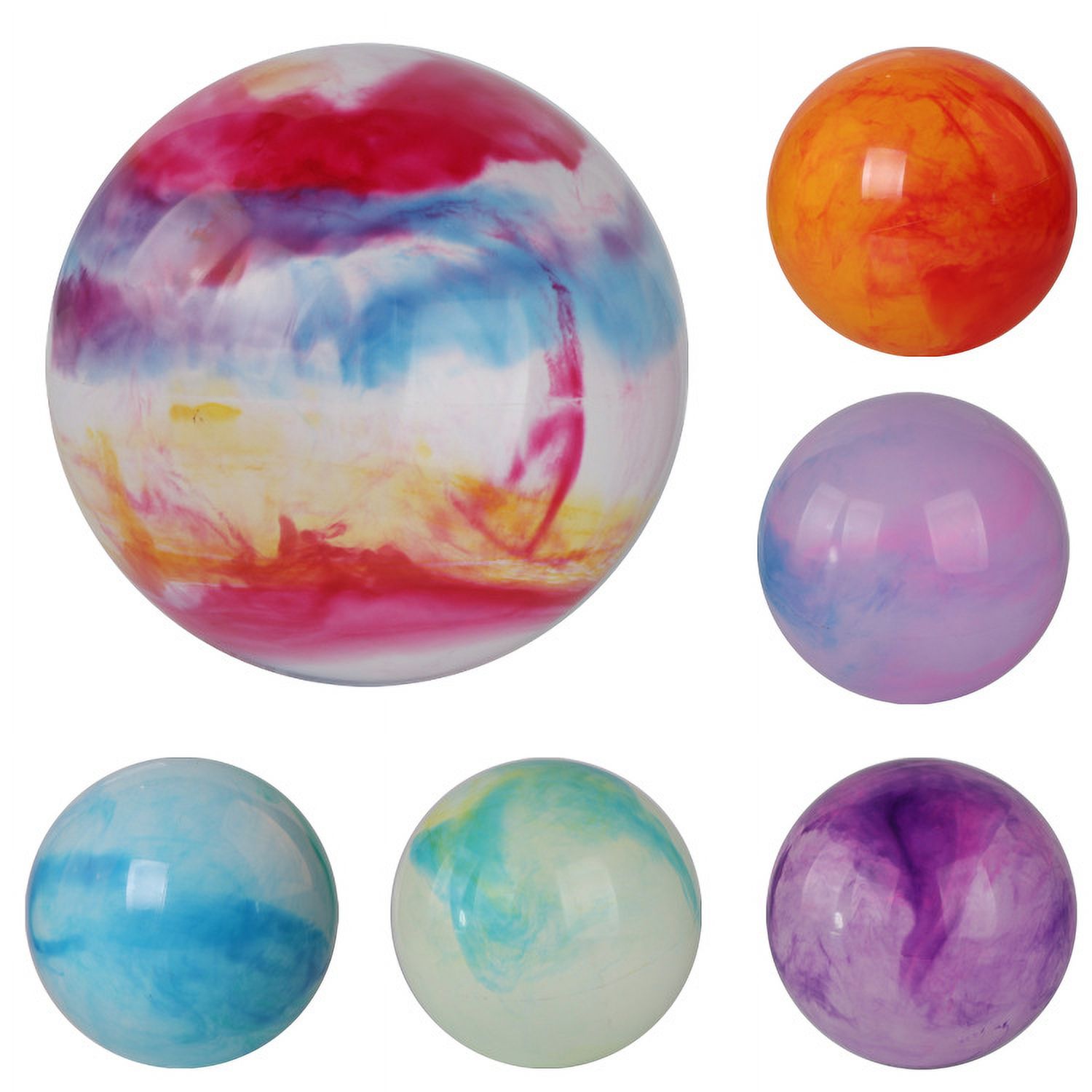 1 Set Clear Beach Ball Pool Party Favors Pool Bouncy Ball Decorative Inflatable Balls Bouncy