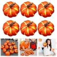 thumbnail image 1 of 1 Set Clearance Under $3 Of 6 Artificial Pumpkins Fake Pumpkin Set Plastic For Dining Table Displaying 6Pc Painted Pumpkin Set Orange Pumpkin Set 6Pcs (G), 1 of 9