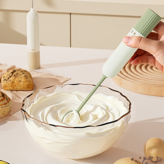 1 Set Clearance Under $5 Set Electric Hand Mixer With Attachments Egg Beater For Kitchen, Abs Plastic Green
