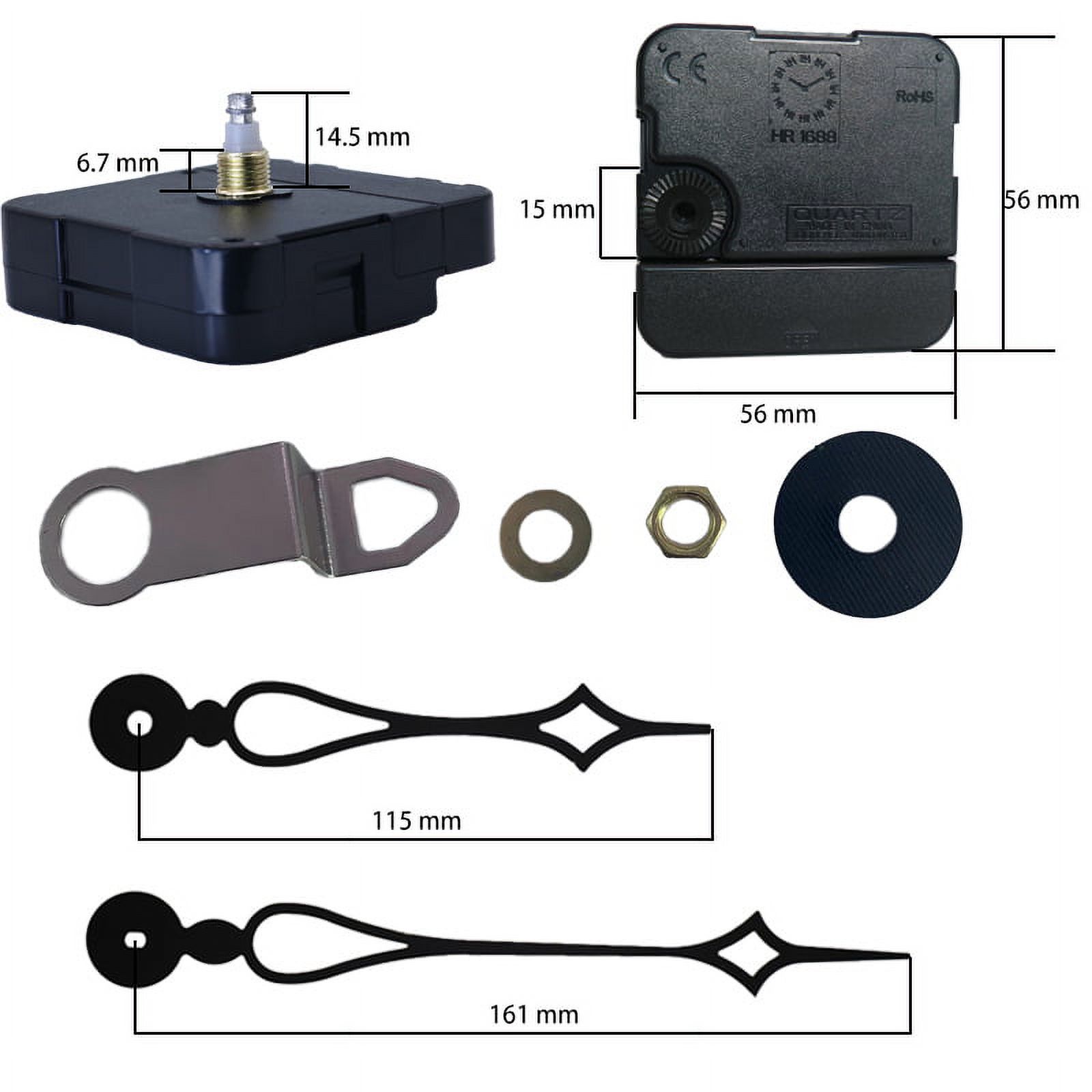 1 Set Clock Movement DIY Wall Clock Mechanism Clock Replacement Parts