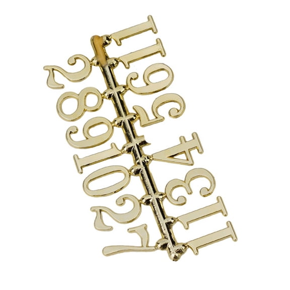 1 Set Clock Number Plate Roman Arabic Tricolor Clock Part DIY Clock Numbers Quartz Needle Wall Clock Replace Needle Gold Arabic Smile Home