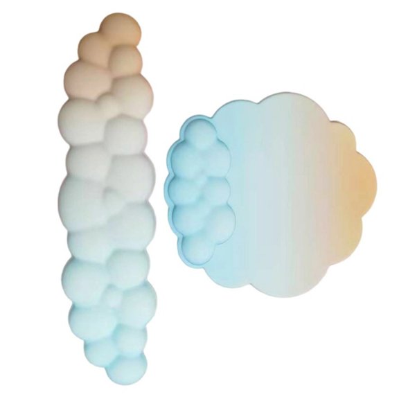 1 Set Cloud Keyboard Mouse Wrist Pad Typing Wrist Support Hand Wrist Mat