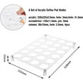 thumbnail image 1 of 1 Set Coffee Pod Organizer K Cup Display Storage for Coffee Counter Transparent Acrylic 24 Slot K Cup Storage Rack 222x328mm, 1 of 7
