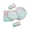 thumbnail image 1 of 1 Set, Colorful Marble Tableware Kit, 1 of 1