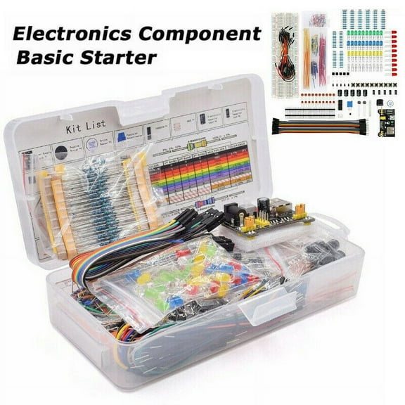 1 Set Component with Box for 830 Breadboard Cable Resistor Electronics Component Starter Kit Fits for Arduino