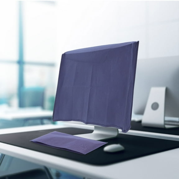 1 Set Computer Cover Desktop Pc Dust Cover Monitor Dust Cover Keyboard Cover