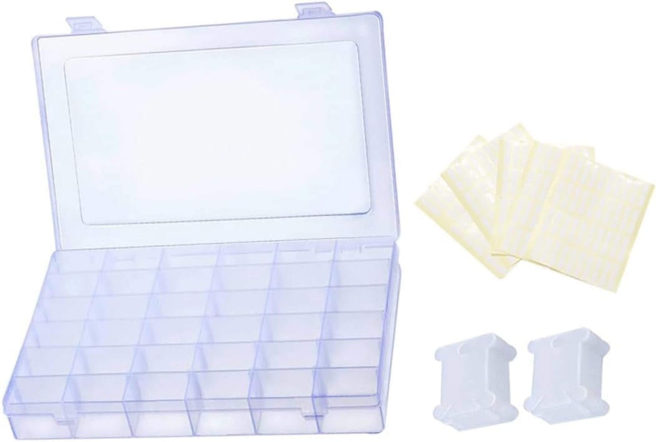 1 Set Container Storage Box Embroidery Thread Bead Container Applique