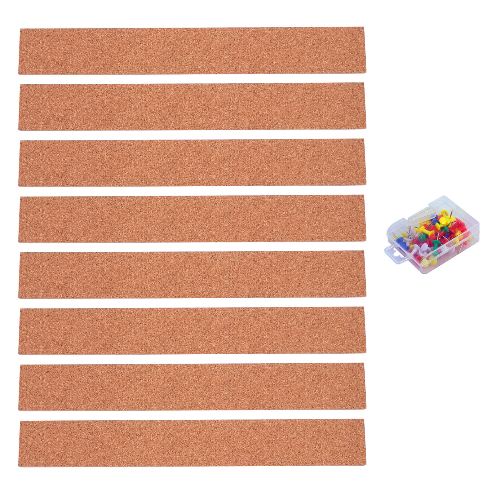 $1/mo - Finance Aodaer 3 Pack Cork Board Strips Thick Multi Purpose  Self-Adhesive Cork Strips with 40 Pieces Push Pins for Classroom Office and  Home