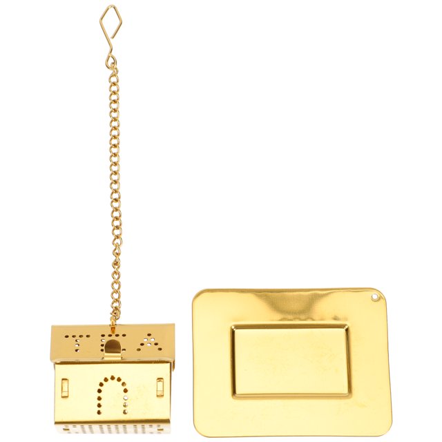 1 Set Creative Golden House Shaped Tea Strainers Tea Infusers Tea