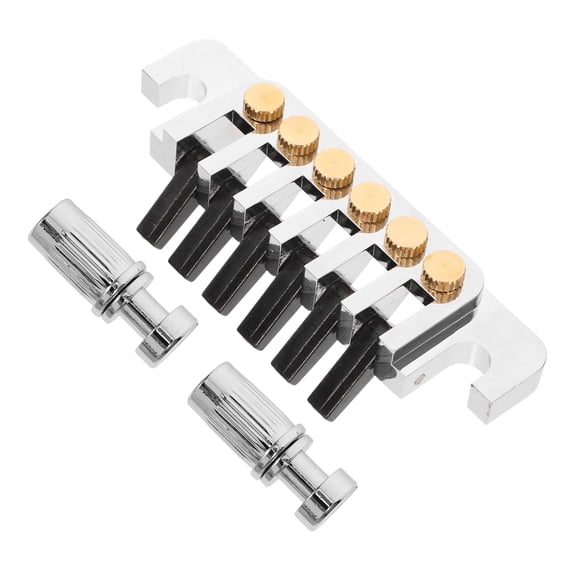 FELTECHELECTR 1 Set Electric Guitar Tailpiece Durable Use Silver Copper ng Support for Guitar Maintenance