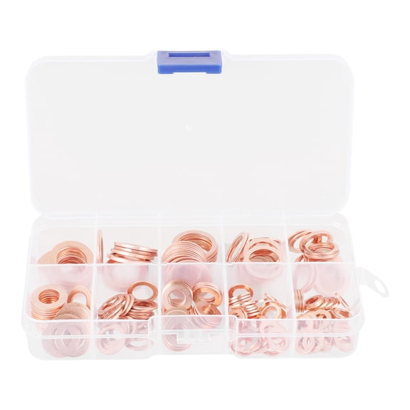 1 Set Crush Washer Assortment Flat Washer Crush Washer Oil Drain Plug Sealing Washer