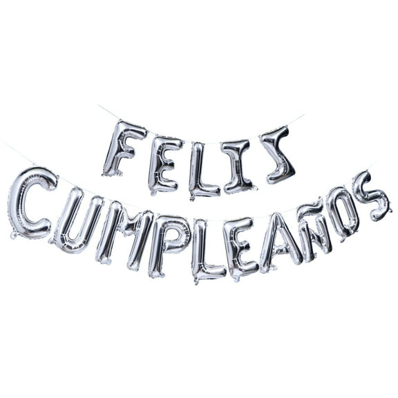 CIMAXIC Silver Aluminium Film Balloons for Birthday Decor