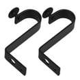 thumbnail image 1 of 1 Set Metal Curtain Rod Bracket Support for Single Curtain Rods, Outside Mount Blinds, Curtain Rod Holder Hardware, 1 of 6