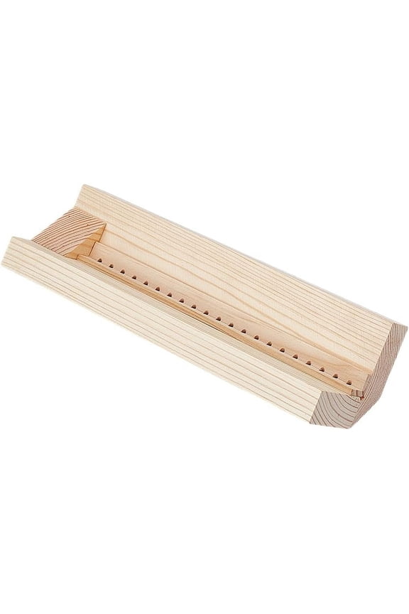 1 Set Customized Wood Bookbinding Punching Cradle with Piercing Guide Bookbinding Supplies for Book Lover Antique White 220~249x14.5~67x15.5~65mm