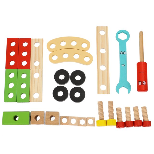 1 Set DIY Child Play House Toy Boys Simulated Wooden Repair Tool Box