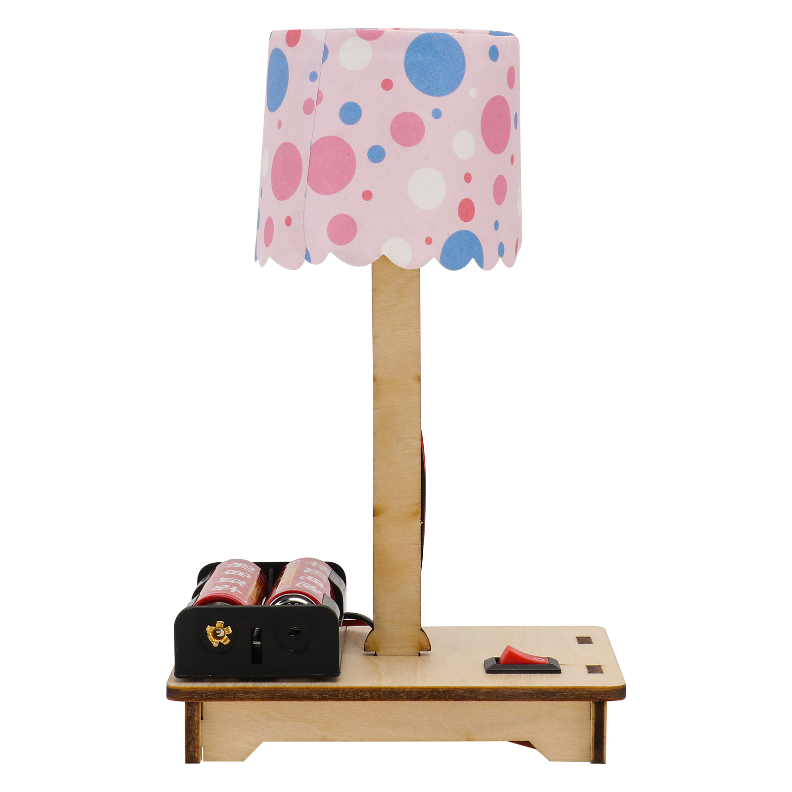 1 Set DIY Desk Lamp Table Lamp Assemble Toys Wood Control Desk Lamp