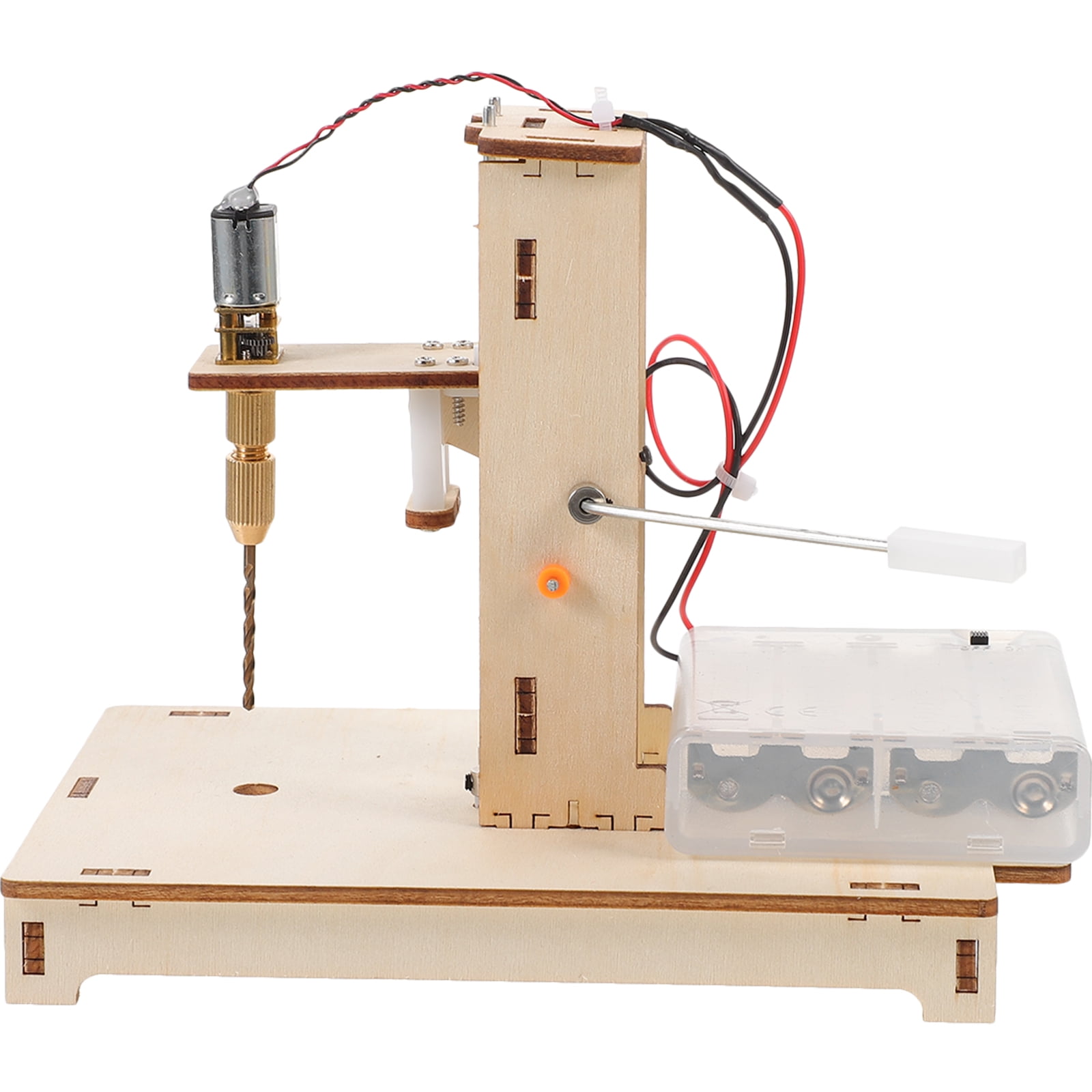 1 Set DIY Mini Drill Press Kit Tiny Drilling Holes Machine for Technology Science Education Walmart