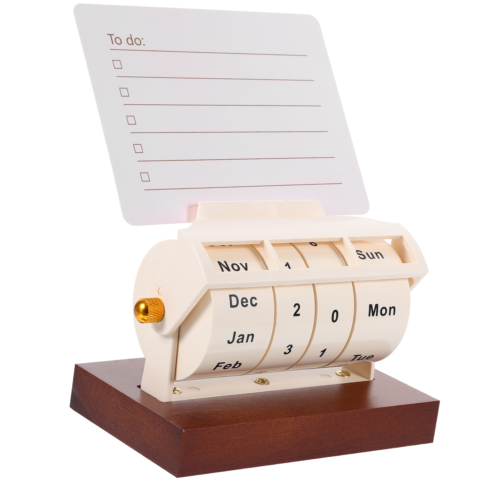 1 Set Decorative Perpetual Calendar Cartoon Wheeling Calendar Household