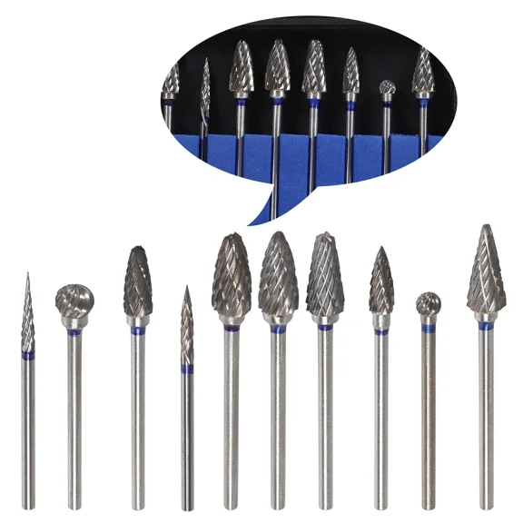 1 Set Dental Mix Carbide Burs Lab Tooth Drill Tungsten Steel 2.35Mm Grinder Bit