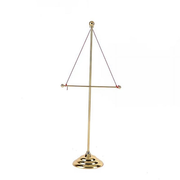 USHOBE Flag Pole Replacement Parts Desktop Flagpole Metal Golden 1 Set Displaying Flags