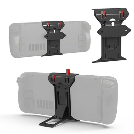 1 Set Desktop Stand Holder Wall-Mounted Storage Bracket Back Memory Card Rack for Steam Deck Game Console