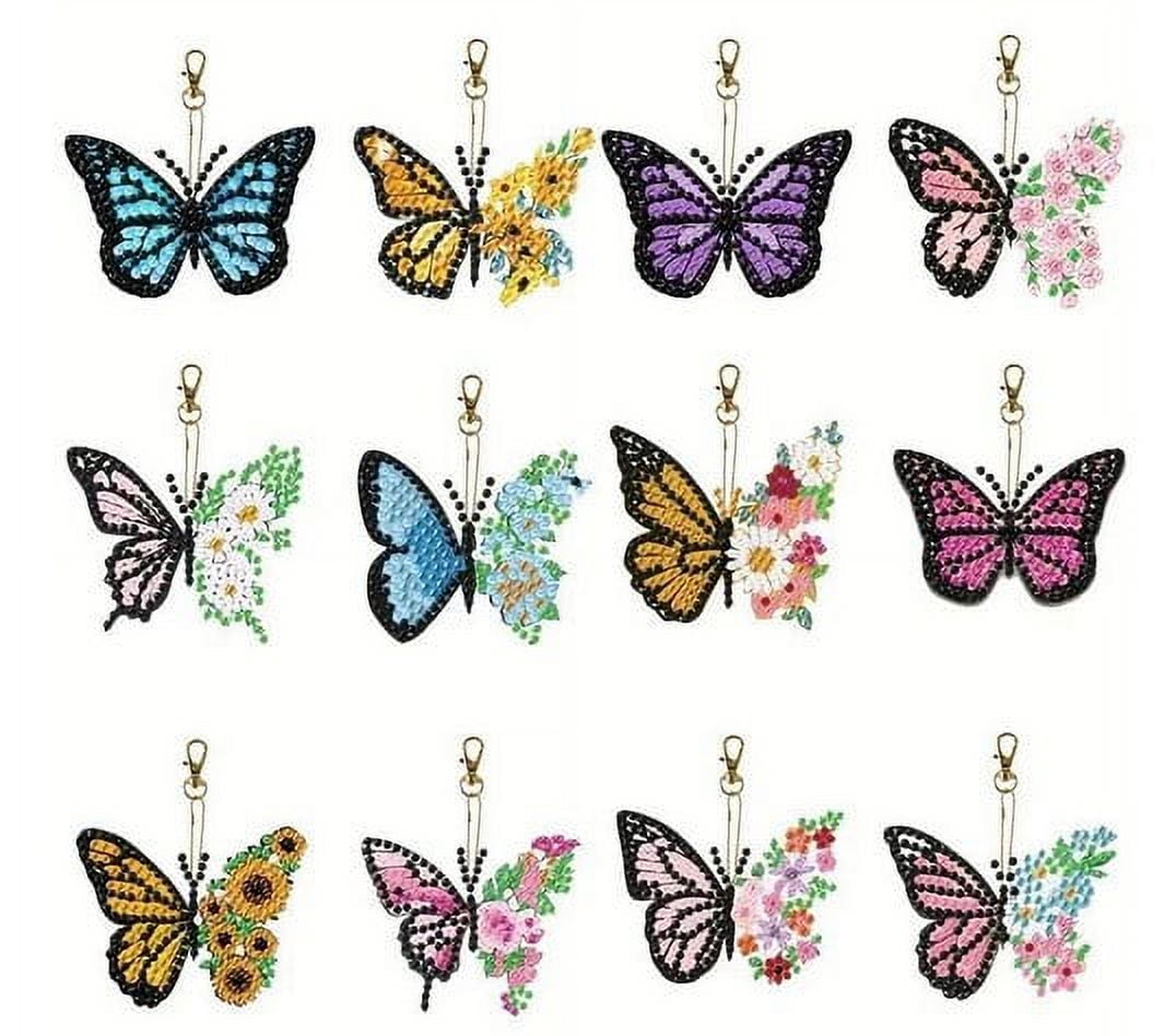 1 Set Diamond Art Keychain Accessories Key Chain Making Supplies