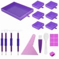 1 Set Diamond Drawing Tray Bead Holder Tray with tools Jewelry Funnel ...