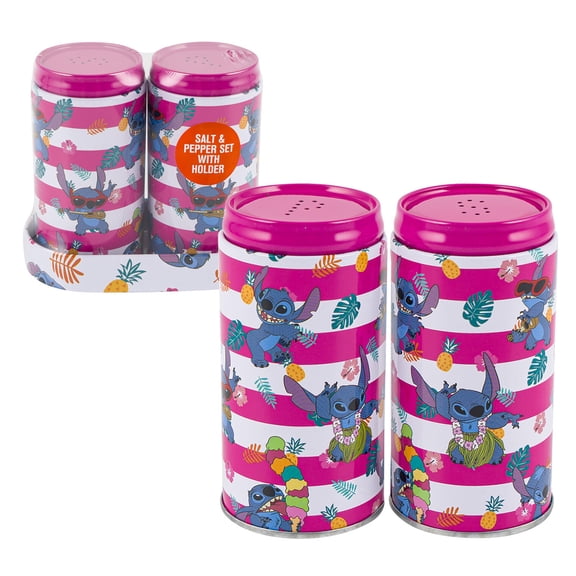 1 Set Disney Stitch Sale & Pepper Sharker, 4"H, Kitchen
