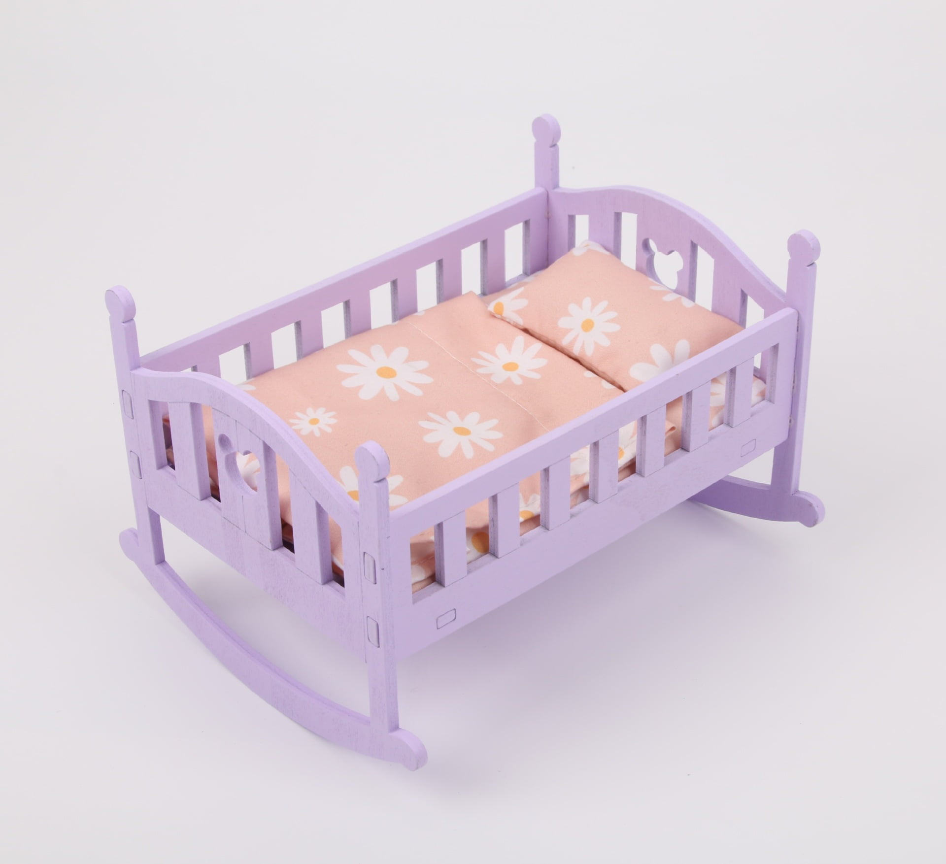 1 Set Doll House Doll Bed Miniature Doll Bed Miniature Furniture Mini