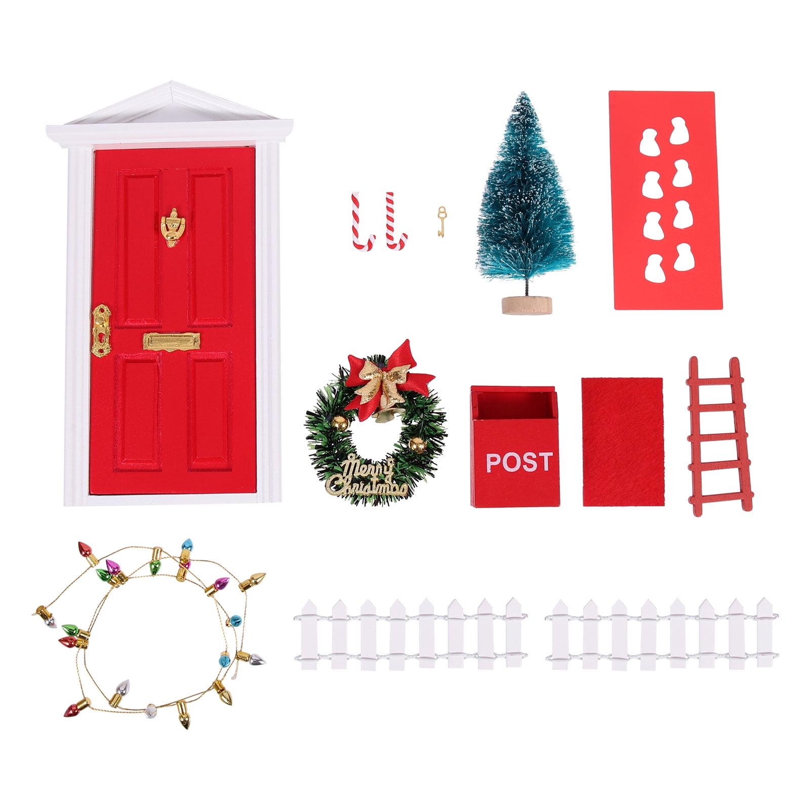 1 Set Doll House Miniature Landscape Decorations Miniature Christmas