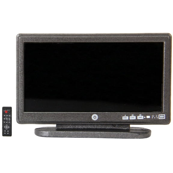 1 Set Doll House TV Model Miniature TV Remote-control Decor Furniture Model