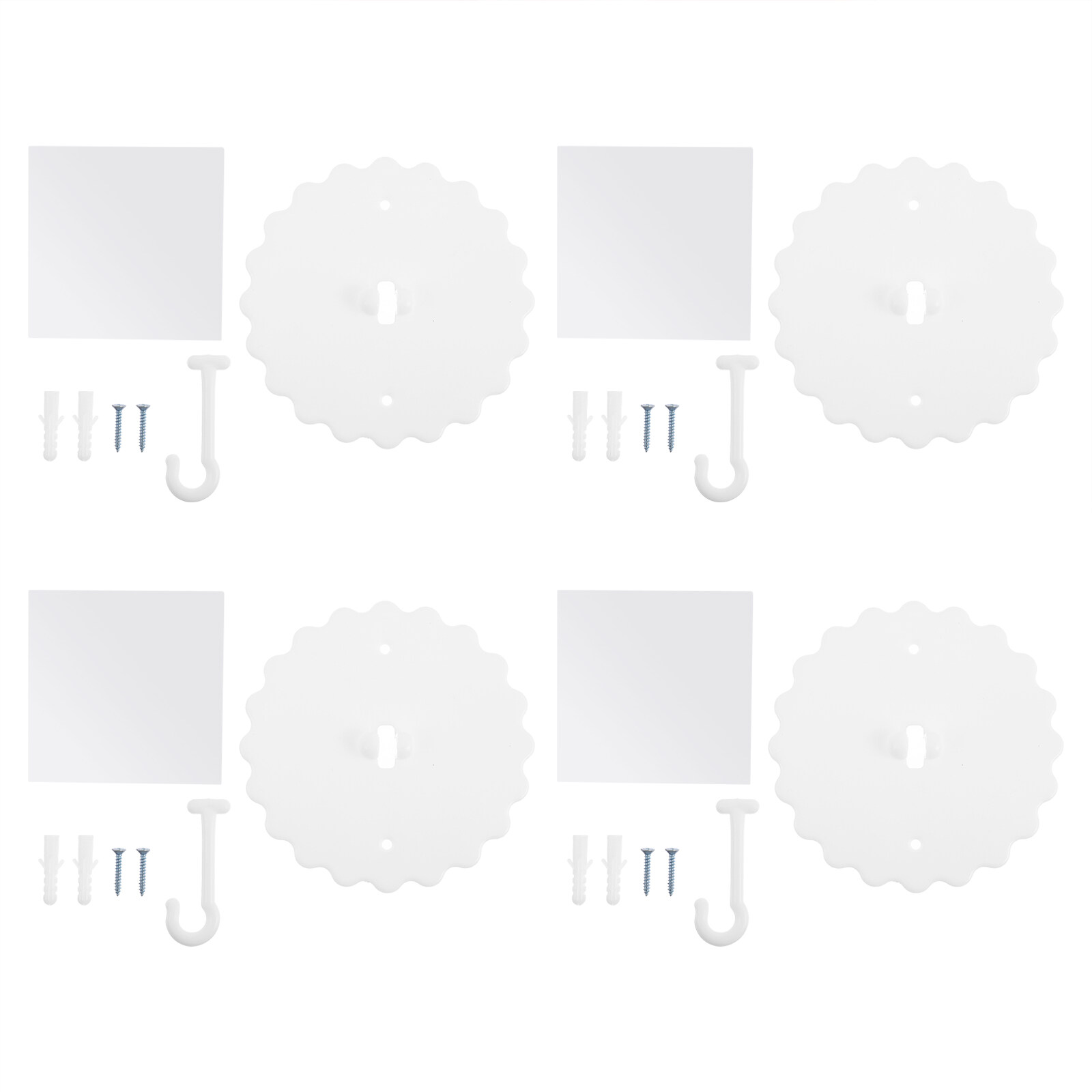 1 Set Dome Mosquito Net Hooks Ceiling Hooks Bed Canopy Plastic Hooks