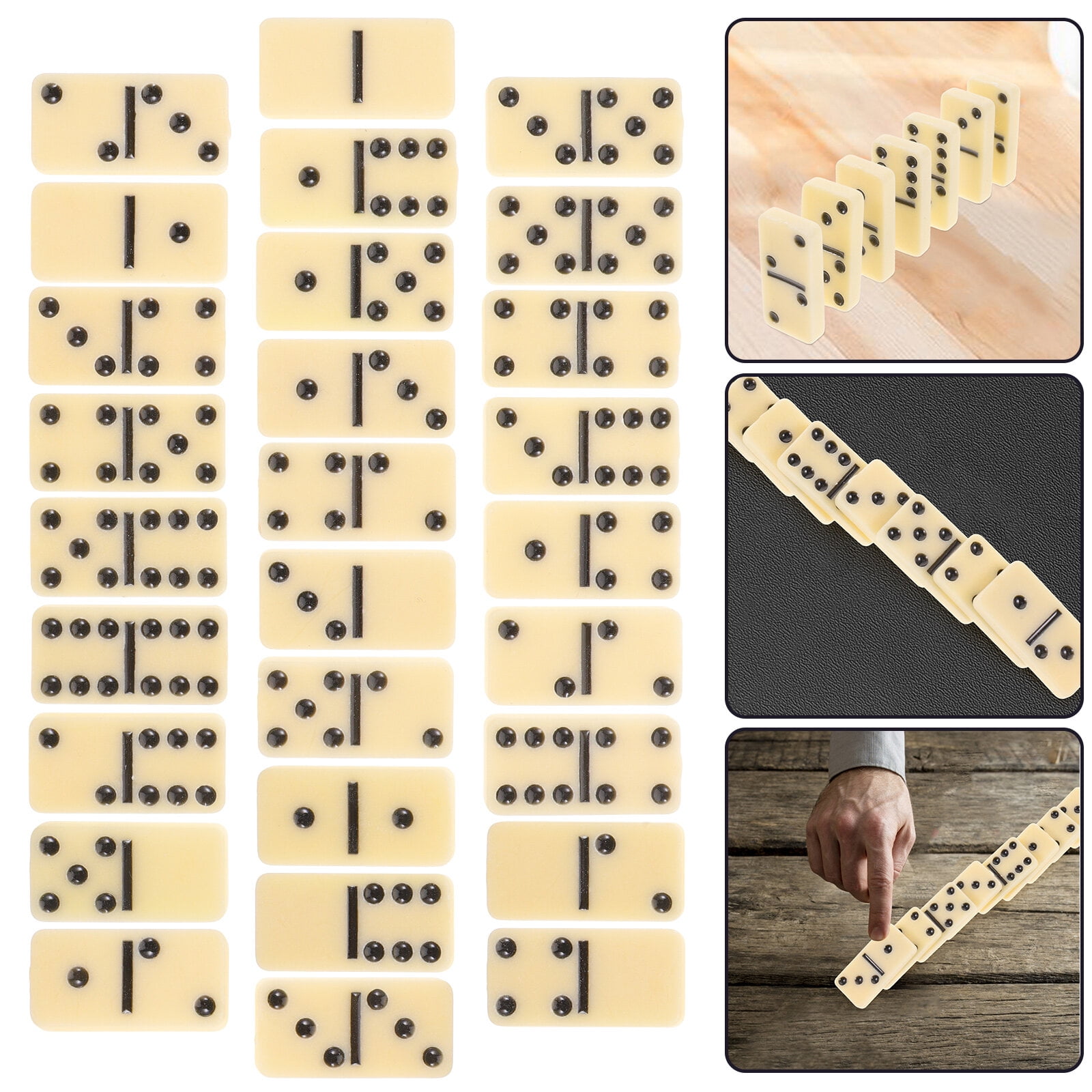 1 Set Dominoes Set Domino Block Dominoes Board Game for Adults Party