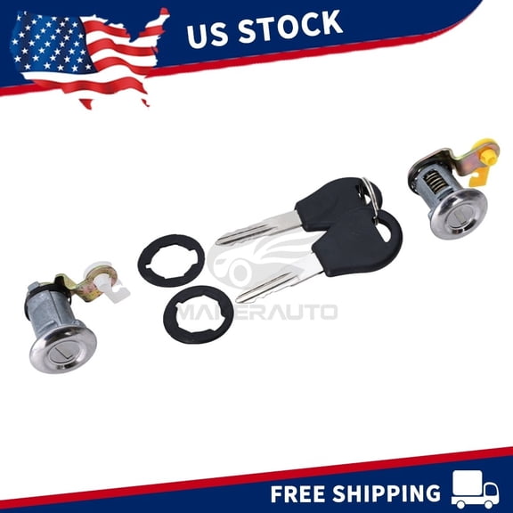 Door Lock Cylinder Set With Keys for Nissan Pickup 1984-1998 & D21 1986-1994 80601-01G25 80600-01G25 LHD RHD