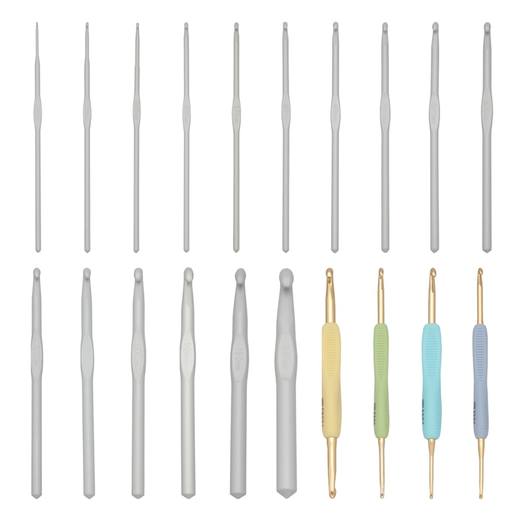 1 Set Double Head Knitting Needle Crochet Hook Set Single Head Crochet Needle for Crocheting Knitting Handicrafts
