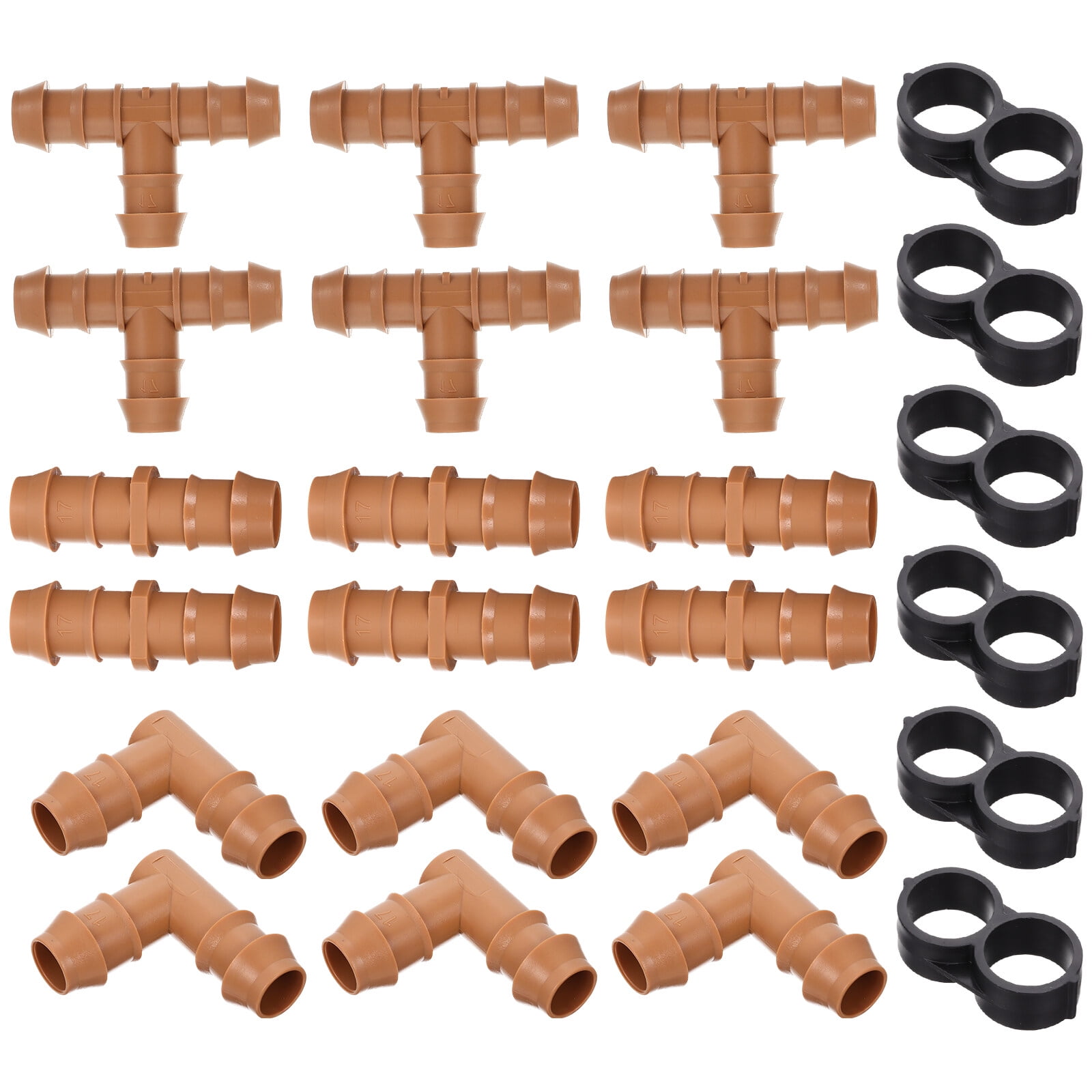 1 Set Drip Irrigation Fittings Plastic Drip Irrigation Connector with