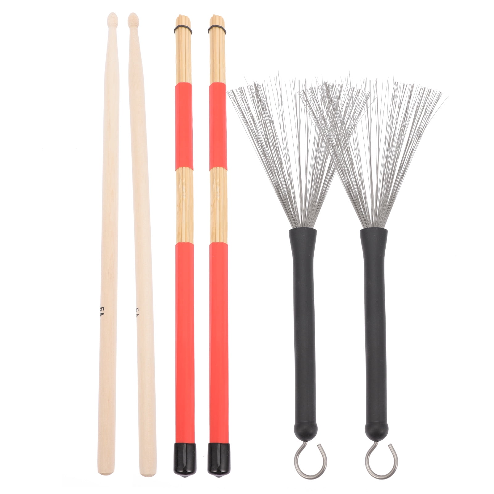 1 Set Drum Drumstick Kit Multiuse Drum Set Wire Drum Brush Drum Stick