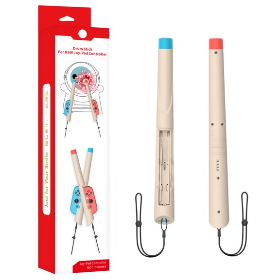 1 Set Drum Replacement for Switches Platform Game Controller Taigu Drum Game Drumsticks with Hand Rope