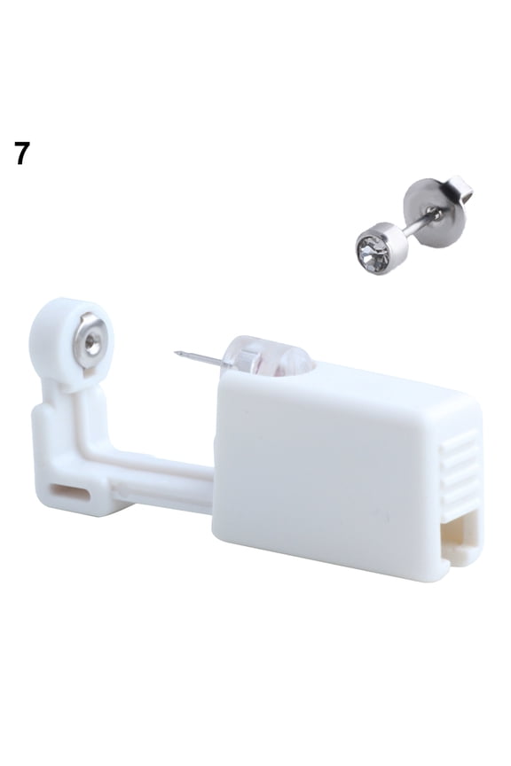 1 Set Ear Piercer Stud Earrings Disposable Piercing Portable No Pain Fast Piercing Device for Daily Life