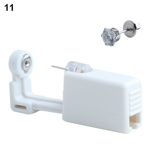 1 Set Ear Piercer Stud Earrings Disposable Piercing Portable No Pain Fast Piercing Device for Daily Life