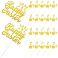thumbnail image 1 of 1 Set Easter Paper Topper Rabbit Cake Picks Dessert Cake Inserted Picks, 1 of 6