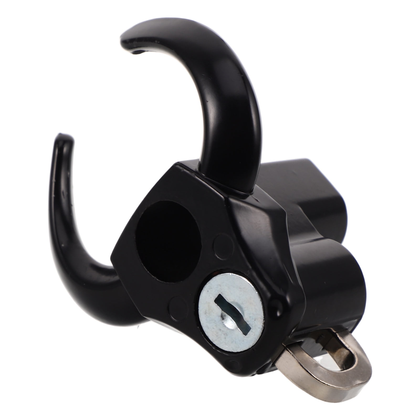 1 Set Electric Bike Hook Lock Helmet Lock Motorcycle Helmet Lock Security with Keys for Handlebar Universal