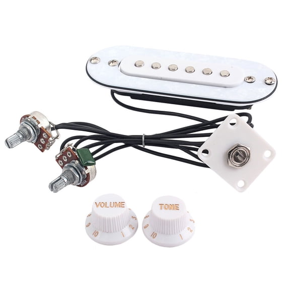 1 Set Electric Guitar Pickup Professional Electric Guitar Musical Instrument Pickup (White)