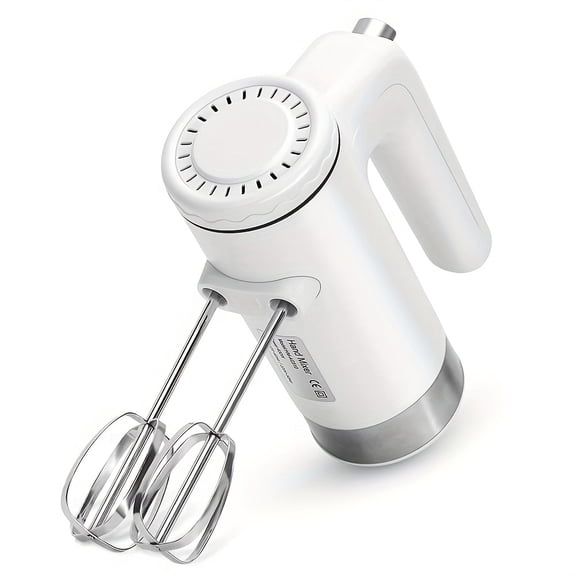 1 Set Electric Hand Mixer - 350W High-Power Baking Beater with Multiple Attachments, Ideal for Eggs/Cakes/Heavy Mixing, Great Father Gift