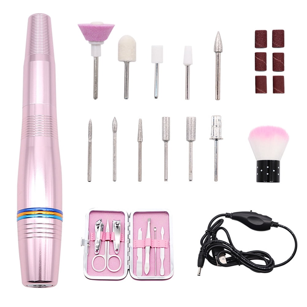 1 Set Electric Nail Grinder Set Professional Manicure Pedicure Kit