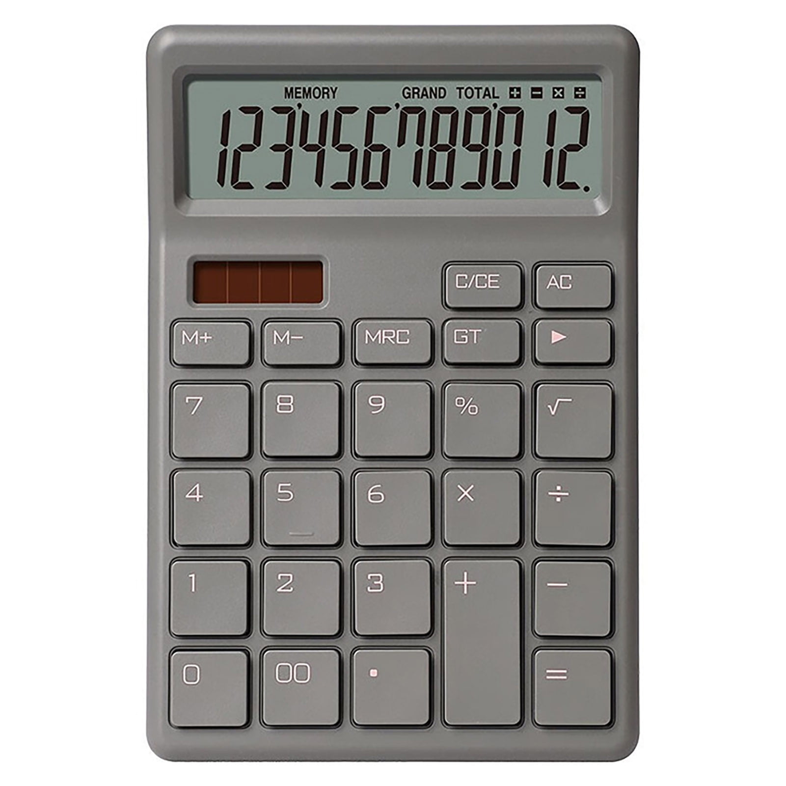 1 Set Electronic Calculator Portable Dual Power Calculator 12-Digit ...