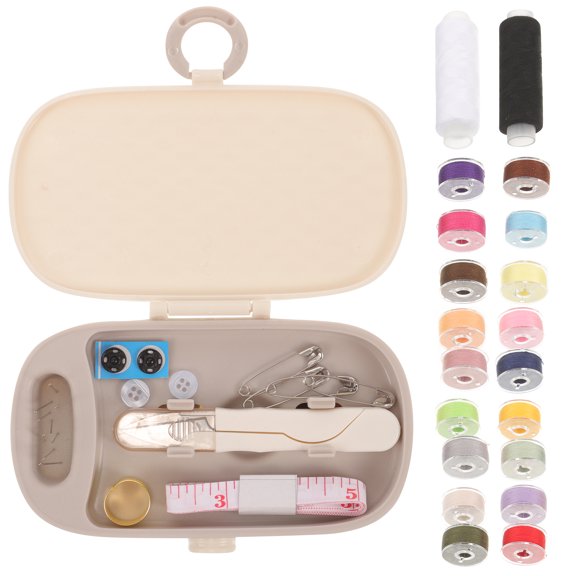 1 Set Embroidery Kit Needle Thread Box Thread Needle Kit Storage Box Household Thread Box