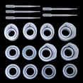 thumbnail image 1 of 1 Set Epoxy Resin Kit Silicone Mold Ring Molds 3 Sizes Dropper DIY Jewelry Rings, 1 of 9