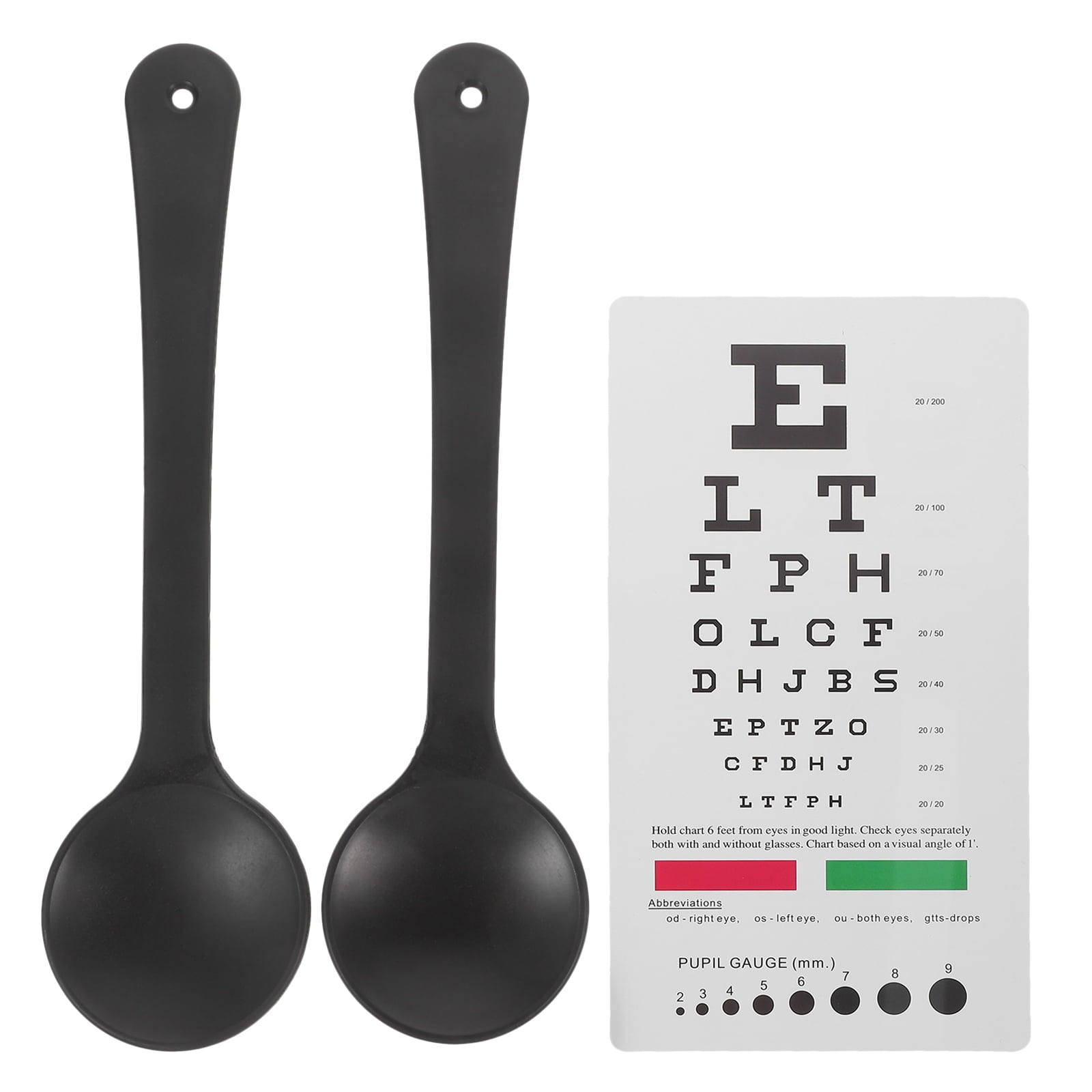 1 Set Eye Chart Eye Exam Chart Ophthalmic Eye Exam Tool With Handheld
